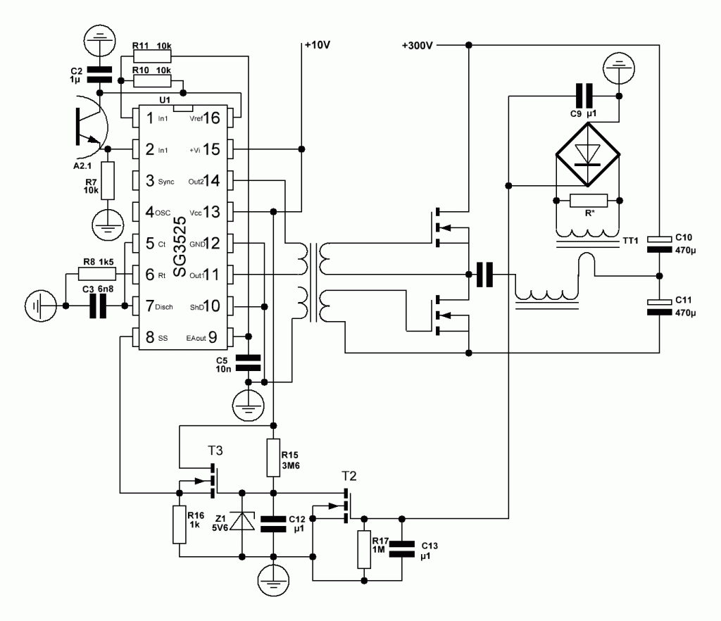 Uc3846 схема включения