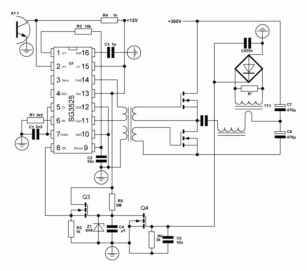 Микросхема sg2525ap схема включения